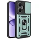 Чехол Fiji Camera Defence для Poco F7 бампер с защитой камеры и подставкой Green - изображение 1