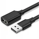 Дата кабель USB 2.0 AM/AF 2.0m US103 Black Ugreen (10316) - изображение 1