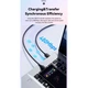 Дата кабель USB 2.0 AM to USB-C 3.0m 100W black Essager (EXC7A-WLC01-P) - изображение 6