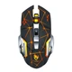 Беспроводная бесшумная игровая мышь T-Wolf Q13 с аккумулятором и подсветкой 2.4G+Bluetooth Черный - изображение 1