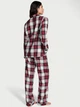 Фланелева піжама (сорочка + штани) Victoria's Secret Flannel Long Pajama Set M Regular Червоний (2681315D) - изображение 3