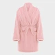 Халат Victoria's Secret Short Cozy Plush Robe XL/XXL Рожевий (2671422D) - зображення 3