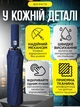 Зонт синий полный автомат 12 спиц складной качественный зонтик мужской и женский синий зонтики от дождя и солнца - изображение 6