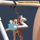 Сенсорная игрушка-тянучка Лебедь, для мелкой моторики, прорезыватель для зубов, грызунок, погремушка Монтессори для детей - изображение 5