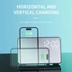 Бездротова зарядка стенд Smart Mirror 4 in 1 Fast 15W gray + Блочок 3А - изображение 3