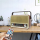 Аккумуляторное радио с зарядкой от USB с Bluetooth колонкой и пультом Kemai Retro аккумуляторный радиоприемник (USB/TF/AUX) Золотой - изображение 15
