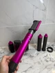 Професійний стайлер для волосся Airwrap Fuchsia/Nickel – 6 насадок, 1300 Вт, для завивки, сушіння та вирівнювання - зображення 5