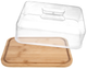 Deska do serwowania Orion drewniana z pokrywką Beżowa 28 x 22 x 11 cm (8592381212339) - obraz 1