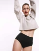Набор трусиков из микрофибры Marks&Spencer модель Full briefs 14(42) 5 шт black microfibra 0203 - изображение 5