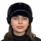 Шапка норкова Хутряний Стиль Жокейка Відворот 54-60 Чорний (060) - зображення 3