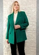 Піджак з пальтової шерсті прямого крою Hot Fashion зелений M-XL 22-1177 - изображение 1
