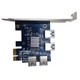 Хаб для райзерів Ewell PCI-E 1x to 4 Port Hub USB 3.0 Riser Card (EW075) - зображення 5