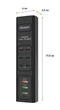 Сетевой фильтр-удлинитель DYXON US-D01 85W 6xUSB-C (PD) + 3xUSB-A QC3.0 FAST CHARGER 2M Black - изображение 4