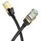 Сетевой интернет кабель для роутера Hoco US02 CAT6 High-Speed 1Gbts LAN RJ45 1м - Black - изображение 2