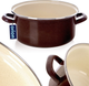 Каструля емальована Orion Brown Коричнева 4 л (8592381204839) - зображення 5