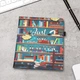 Обложка чехол с подставкой и ремешком для руки kwmobile Bookstyle Stand Handstrap для PocketBook 1042 InkPad Eo Library Motto - изображение 7