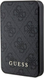 Powerbank Guess 4G Leather Metal Logo 5000mAh 15W USB-C Black (3666339171377) - obraz 1