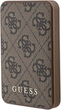 Powerbank Guess 4G Leather Metal Logo 5000mAh 15W USB-C Brown (3666339171391) - obraz 1