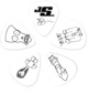 Медиаторы Planet Waves PW1CWH2-10JS Joe Satriani Picks White Light 10 шт. - изображение 2