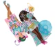 Кукла Барби Экстра Путешествие Отдых на пляже Barbie Extra Fly Beach-Themed Travel Fashion Doll HPB14 Mattel HPB14 - изображение 3