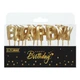 Набор свечей Buromax Happy birthday c деревянным держателем золотые (BM.98001) - изображение 1