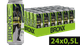 Упаковка слабоалкогольного энергетического напитка BRONX Kiwi Apple 8% 0.5 л х 24 шт (4820193038873) - изображение 4
