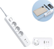 Listwa zasilająca Xiaomi Power Strip 2C1A 3 gniazda 2 x USB-A, 1 x USB-C 1.4 m White (BHR07UKEU) - obraz 8