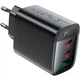 Сетевое зарядное устройство Acefast A108 2xUSB-C + USB-A 67W GaN Fast Charger Black (6974316284048) - изображение 1