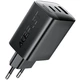 Сетевое зарядное устройство Acefast A108 2xUSB-C + USB-A 67W GaN Fast Charger Black (6974316284048) - изображение 3