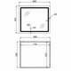 Зеркало Qtap Mideya (MI2) 800х700 с LED-подсветкой Touch, с антизапотеванием, с диммером, рег. яркости QT2078NCF807048476 - изображение 2