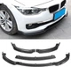 Спліттер губа AD_Plastik BMW 3 Series F30 2012 2019 на передній бампер чорний (B-95) - зображення 1