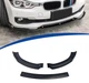 Передня губа спліттер AD_Plastik BMW 3 Series F30 2013 2019 для стандартного бампера чорний глянець (B-94) - зображення 1