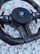 Руль из Кованого Карбона Красный BMW M + LED экран F-серия F15 F16 F20 F21 F25 F26 F30 F31 F32 F34 F35 F36 - изображение 7