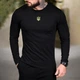 Лонгслів Black Edition з вишивкою Тризуб чорний розмір 3XL - зображення 4