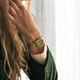 Жіночий Годинник Burker Watches Isabell Срібно-зелено-золотий - изображение 5