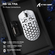 Игровая мышка ATTACK SHARK R5 Ultra / Три режима подключения / PAW3950MAX / Carbon Fiber / 39 г / White - изображение 3