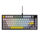 Ігрова механічна клавіатура Ajazz Ak820 / Дротове підключення / Moon Yellow Switch / Grey - зображення 2