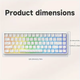Игровая проводная магнитная клавиатура AJAZZ AK680 MAX / RGB / Magnetic Switch / 8К / White Lines - изображение 2