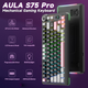 Механическая клавиатура AULA S75 Pro / 75% / Три режима подключения / Seyia Switch / Black Pink - изображение 3