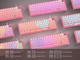 Игровая механическая клавиатура Womier VK66 Pro / Проводное подключение / Womier POM Series Switches / Pink Lines - изображение 4