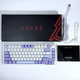 Ігрова механічна клавіатура Ajazz Ak820 / Дротове підключення / Sea Salt Switch / White Purple - зображення 5