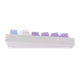 Ігрова механічна клавіатура Ajazz Ak820 / Дротове підключення / Sea Salt Switch / White Purple - зображення 8