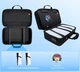 Вместительный Travel кейс чехол JYS для переноски PlayStation 5 Pro ps5 slim Disc&Digital Edition PS5 Pro и аксессуаров с ремнём Чёрный - изображение 5