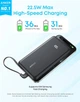 Портативное зарядное устройство - 10000 mAh 22.5W Built-In USB-C Cable Black Anker (2000003432479) - изображение 5