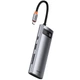Перехідник HUB Metal Gleam Series 7-Port Clarity (Type-C to HDMI+USB3.0*3+PD+SD/TF) (B000307) Baseus (2000003516070) - зображення 3