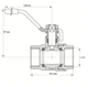 Кран шаровый KOER 1 1/4" ГГР ГАЗ (KR.214.G) (KR0115) - изображение 3