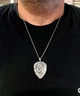 Серебряная подвеска "Щит со змеёй" с чернением ПЩзм-1 - изображение 2
