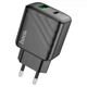 Зарядне HOCO CS23A PD30W Type-C 1USB PD30W з кабелем Type-C to Lightning чорне - изображение 11