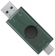 Pendrive Kingston DataTraveler Duo 256GB USB 3.2 Gen 1 + Type-C Black/Green (DTDEG2/256GB) - obraz 2