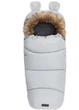 Зимний конверт в коляску MoMi Sleeping Bag Grey теплый спальный мешок в коляску для новорожденного, санки, автокресло, универсальный детский конверт на зиму с капюшоном, зимний конверт в коляску, флисовый конверт в коляску - изображение 3